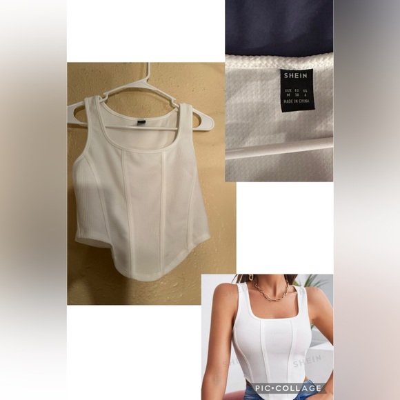 White Crop Top - Picture 1 of 1